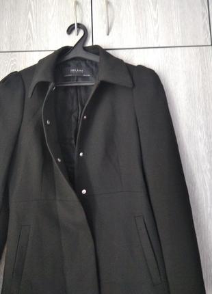 Пальто черное zara basic,пр-во испания 4