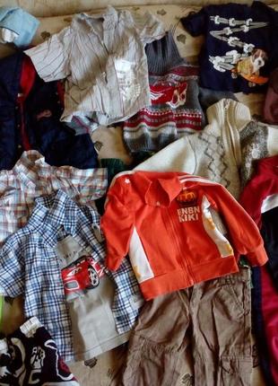 Вещи на мальчика 1,5 - 4 года: шорты, рубашки, брюки, спортивные вещи