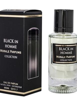 Парфюмированная вода для мужчин morale parfums black in homme 50 ml