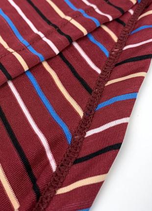 Мужские трусы levis, приятный гладкий материал, цвет бордовый с полосками, размер 3xl (подойдет на xxl)4 фото