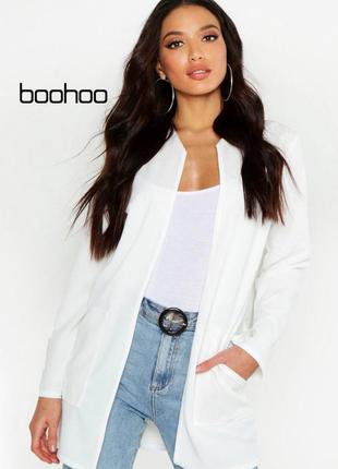 Креповый кардиган пиджак жакет накидка boohoo