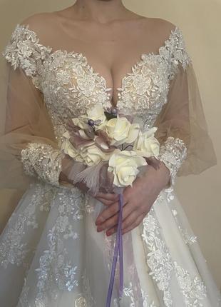 Свадьное платье новое2 фото