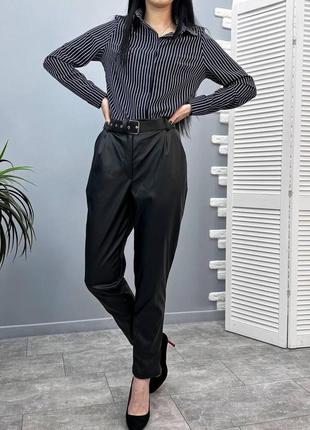 Штани з екошкіри 42-й розмір. моко3 фото