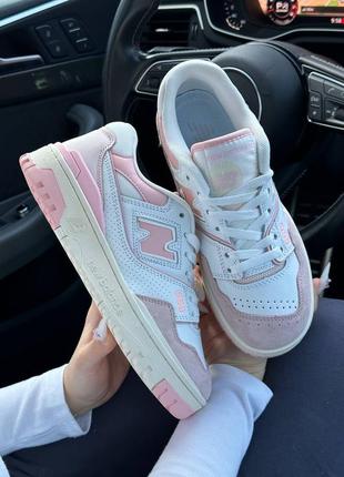 Жіночі кросівки new balance 550 white pink