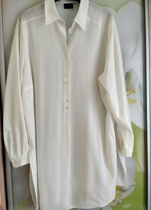 Стильная удлиненная блуза-рубашка-туника, biaggini, p. 48-506 фото