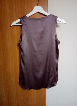 Шелковая брендовая базовая блузка майка топ футболка brunello cucinelli оригинал италия3 фото