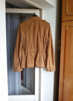 Кожаная куртка gerard darel 100% кожа замш4 фото
