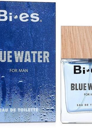 Туалетна вода для чоловіків bi-es blue water 100 ml