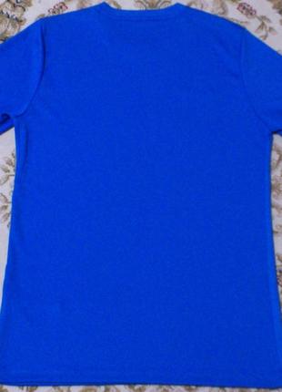 Футболка спортивная мужская синяя спортивна чоловіча синя nike dri fit original найк р.m🇺🇸🇰🇭2 фото