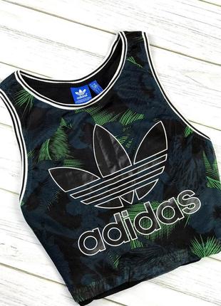 Укорочённая майка {топ} adidas сетка1 фото