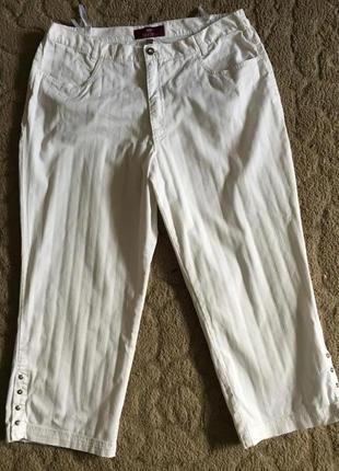 Розпродаж! відмінні легкі коттонові бриджі дружин 3xl (54)