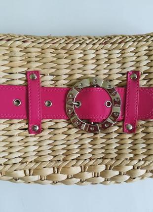 Красивая, удобная корзина из натуральной соломки