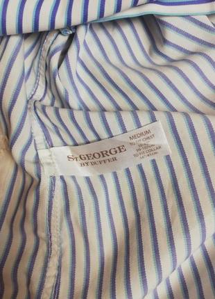 Фирменная шикарная рубашка в полоску st. george 100% коттон8 фото