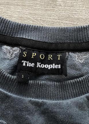 Женский свитшот the kooples sport   оверсайз принт череп с эффектом потертости2 фото