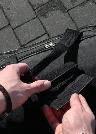 Большая дорожная/спортивная сумка выполнена из черного прочного материала 🔥3 фото