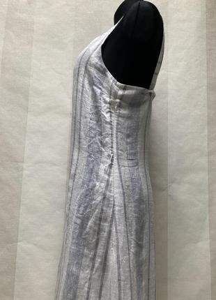 The white company льняной макси сарафан, платье, размер м8 фото