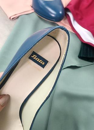 Шкіряні туфлі bata7 фото