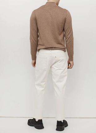 Нові чоловічі штани/джинси мом у молочному кольорі від h&m оригінал на весну/ літо  (л-хл) (34, l 32)3 фото