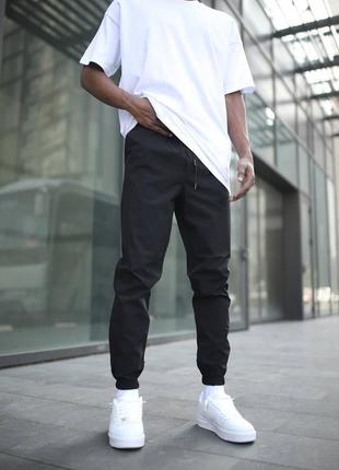 Чорні спортивні штани / топові штани для чоловіків на весну1 фото