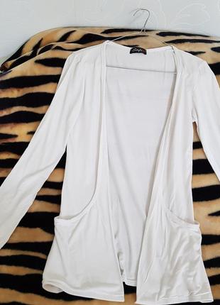 Белый кардиган от style 44-46 р-ра