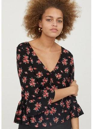 Бомбезная блуза топ из мягенькой вискозы от h&m, p. 42