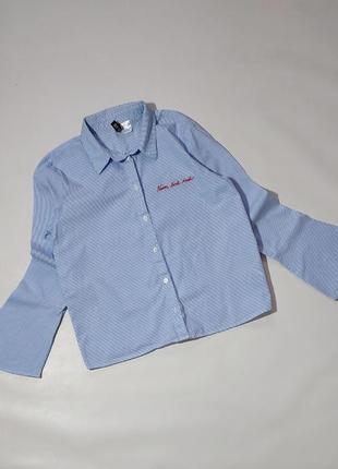 Женская/подростковая коттоновая рубашка divided, размер xxs, состояние идеальное