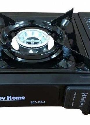 Портативная газовая туристическая плита happy home bdz-155-a
