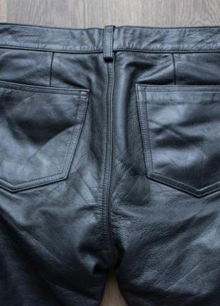 Кожаные брюки, gap, черные6 фото