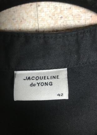 Jacqueline de yong платье oversize на пуговицах с оборкой6 фото