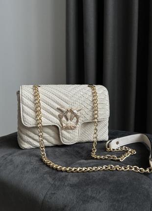 Сумка pinko beige bag