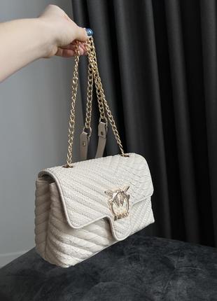 Сумка pinko beige bag2 фото