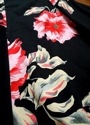 Класна котонова сукня-бюстьє в квіти6 фото