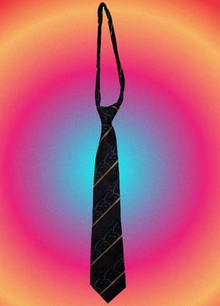 Чорна абстрактна краватка moris moreli