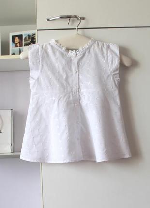 Біла вишита блуза на дівчинку pretty orignals3 фото