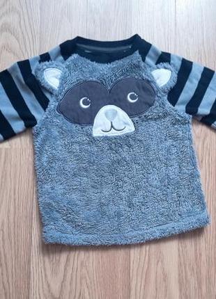 Кофта свитер детский енот1 фото