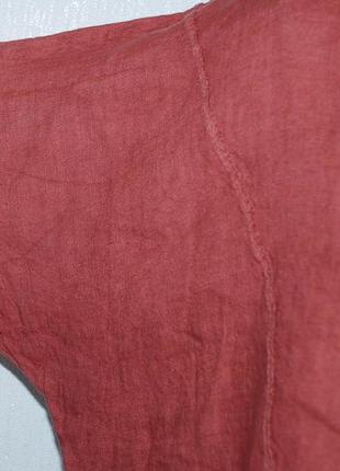 Италия батал фактурная блуза кимоно летучая мышь свободная льняная.5 фото