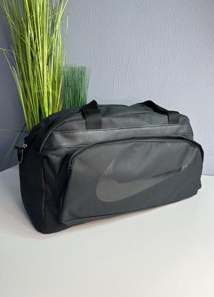 Мужская дорожная сумка nike, черная спортивная сумка найк в спотзал с плечевым ремнем