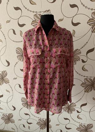 Блуза французского люкс бренда gerard darel хлопок+шелк, р.365 фото