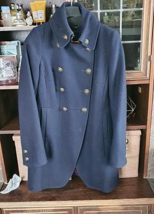 Англійське пальто з преміальної вовни. розмір s 36