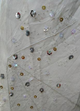 Дания gugkenheim юбка с пайетками длинная макси нюд нюдовая3 фото