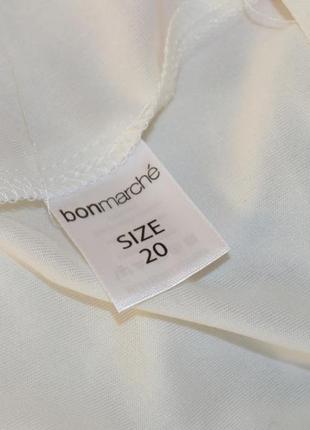 Брендовая шифоновая блуза bonmarche румыния принт абстракция большой размер этикетка4 фото