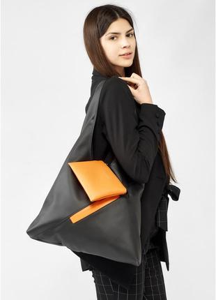 Женская сумочка sambag hobo m черная1 фото