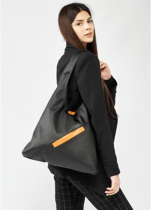 Женская сумочка sambag hobo m черная2 фото