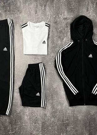 Набір adidas(костюм+футболка+шорти)