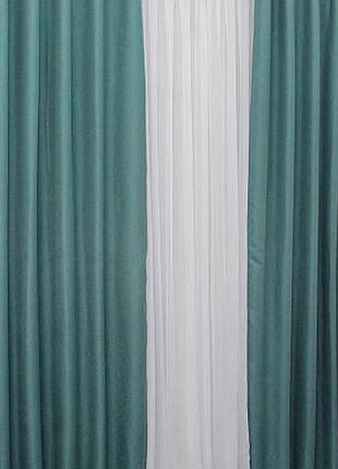 Штори блекаут льон рогожка. комплект штор