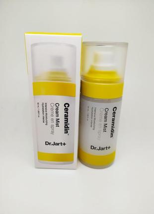 Крем-міст зволожувальний відновлювальний з керамідами dr. jart ceramidin cream mist