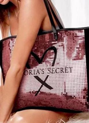 Нова фірмова сумка victoria's secret вікторія сікрет оригінал vs сша текстильна пляжна міська шопер