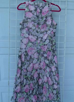 Платье ralph lauren шелк в цветы как ноое3 фото