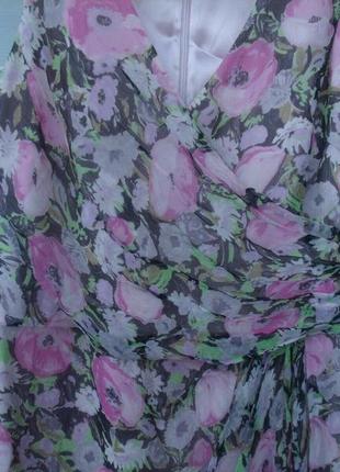 Платье ralph lauren шелк в цветы как ноое5 фото