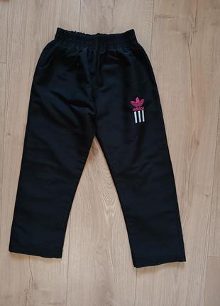 Детские спортивные штаны с подкладкой от adidas/ спортивные штаны для девочки